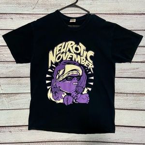 Neurotic November T-Shirt Size Large L Deathcore Metal Graphic Band Shirt